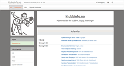 Desktop Screenshot of klubbinfo.no