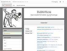 Tablet Screenshot of klubbinfo.no